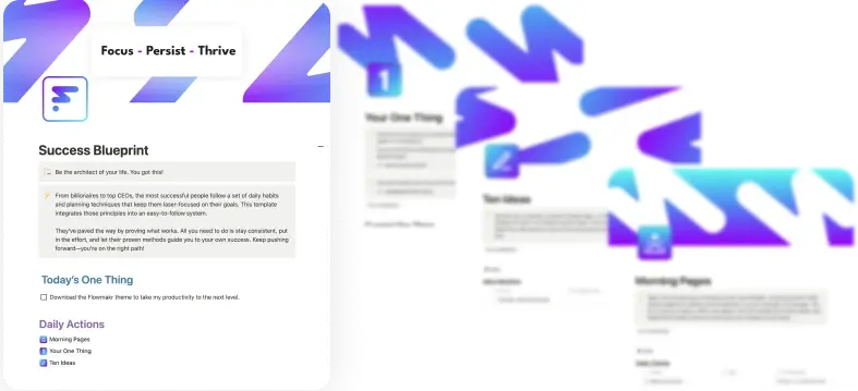 Template screenshots